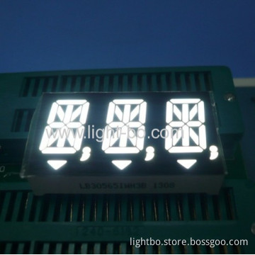 Ultra White Triple-digit 14.2mm (0.56") Anode 14 Segment Alphanumeric Led Display For Instrument Panels 